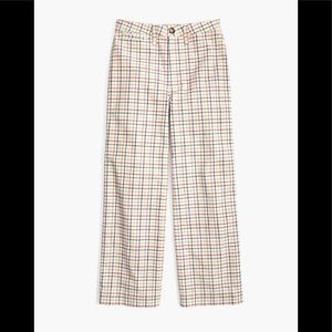 Emmett Wide-Leg Crop Pants in Rainbow Windowpane